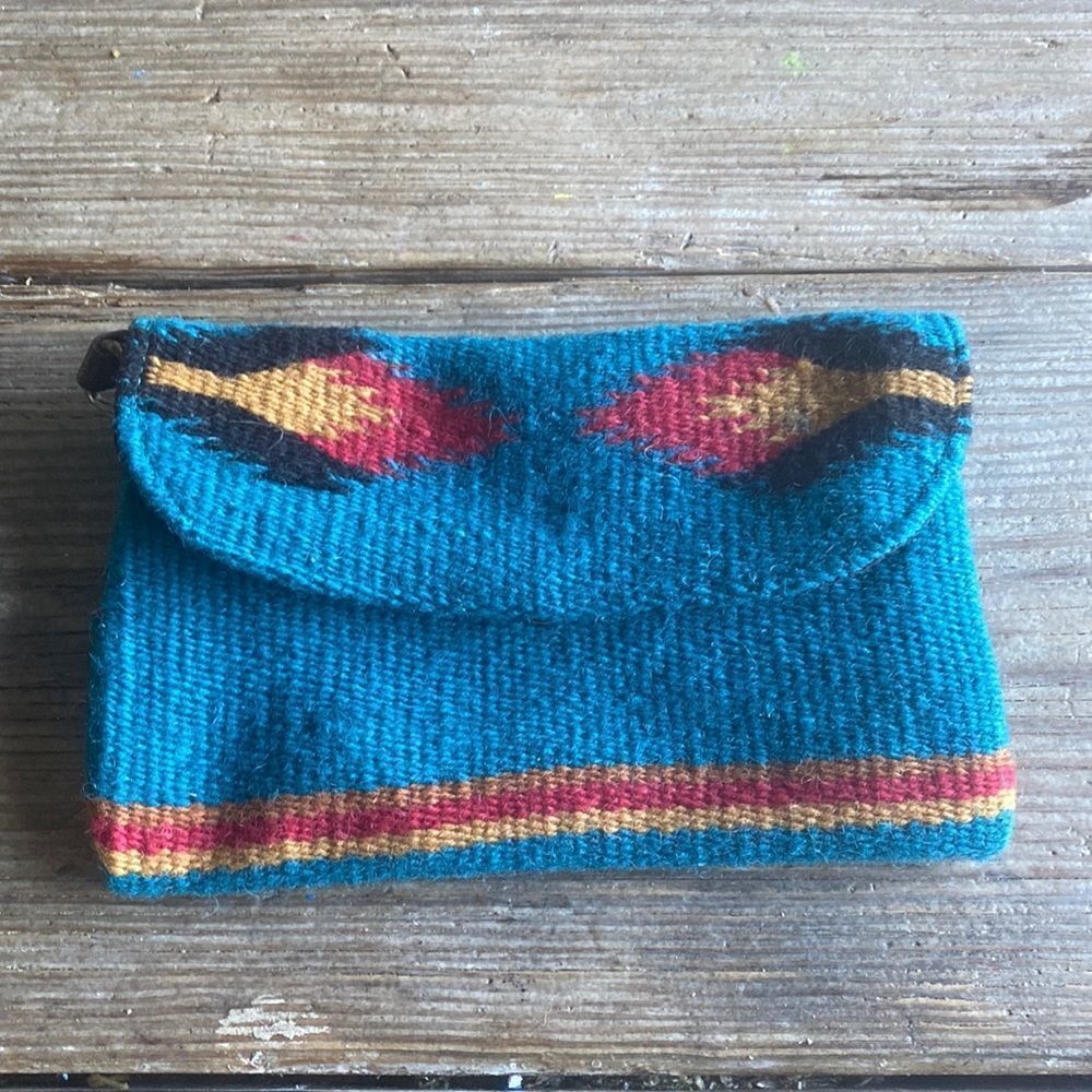 Gorgeous Wool Wristlet Clutch Purse